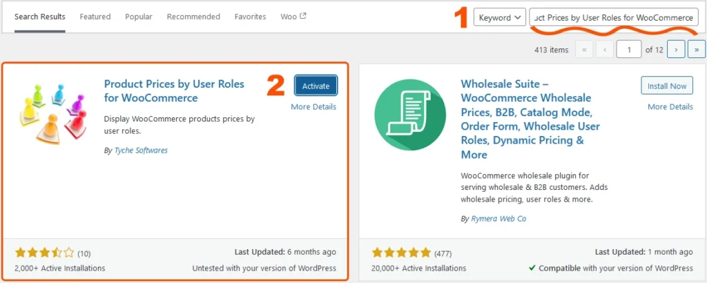 Product Prices by User Roles