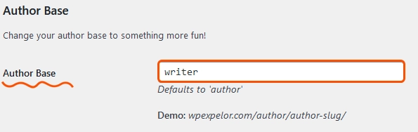change author base in WordPress