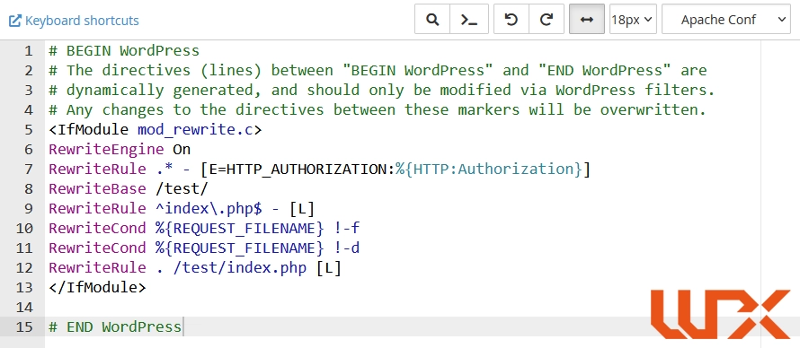 .htaccess file structure 